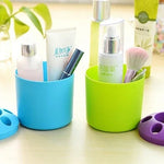 10 Peças Recipiente Multifuncional Criativo para Canetas Coloridas e Suporte para Escova de Dentes, Material Escolar e Escritório, Entrega de Cor Aleatória