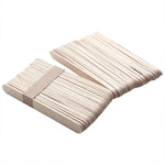 100 Peças Espátulas de Madeira de 15cm para Limpar Cera, Ferramentas para Gelados, Espátulas para Limpar Cera