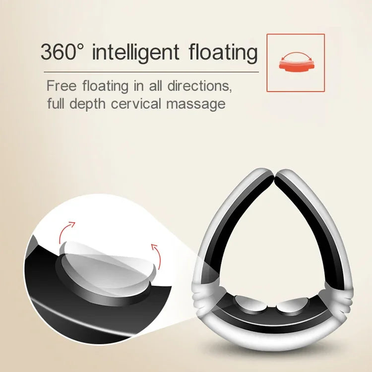 USB Charging 1300 mAh Electric Back Neck Shoulder Electrical Pulse Electric Shock Body Massager, USB Charging