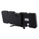 Relógio Despertador Digital Colorido LED 3D Moderno com Controlo de Som, Ajuste de Brilho, Relógio de Parede Eletrónico Luminoso com Controlo Remoto, 9001 Preto, 9001 Branco