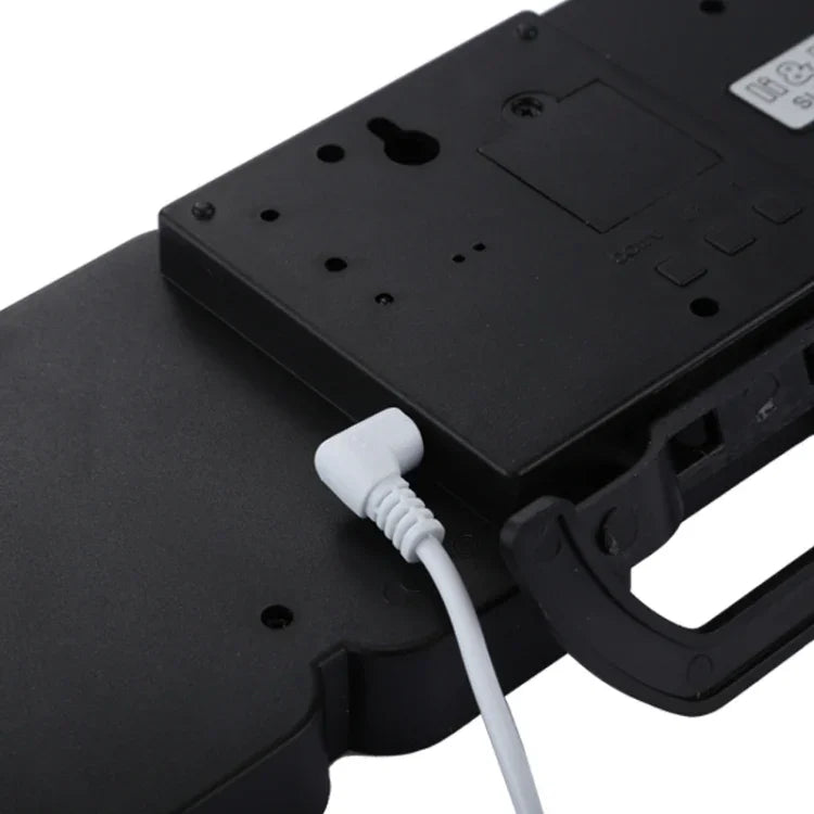 Relógio Despertador Digital Colorido LED 3D Moderno com Controlo de Som, Ajuste de Brilho, Relógio de Parede Eletrónico Luminoso com Controlo Remoto, 9001 Preto, 9001 Branco