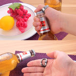 10 Abridores de Garrafa e Lata de Cerveja em Estilo Anel, Diâmetro Interno: 2,2cm, 10 unidades