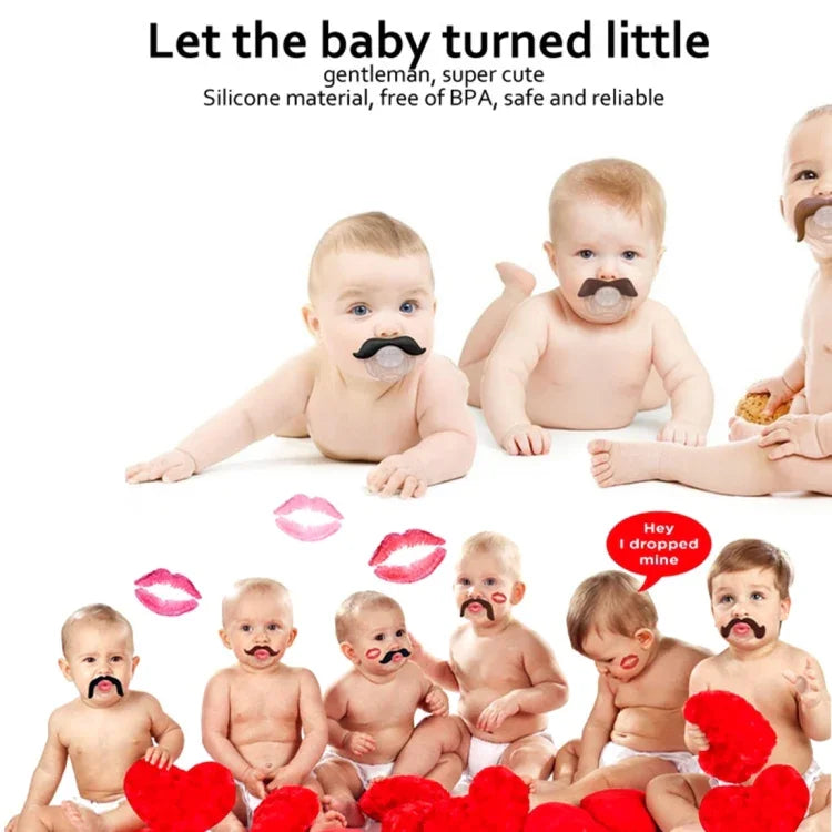 Chupeta Divertida para Bebé com Bigode, Chupeta 2