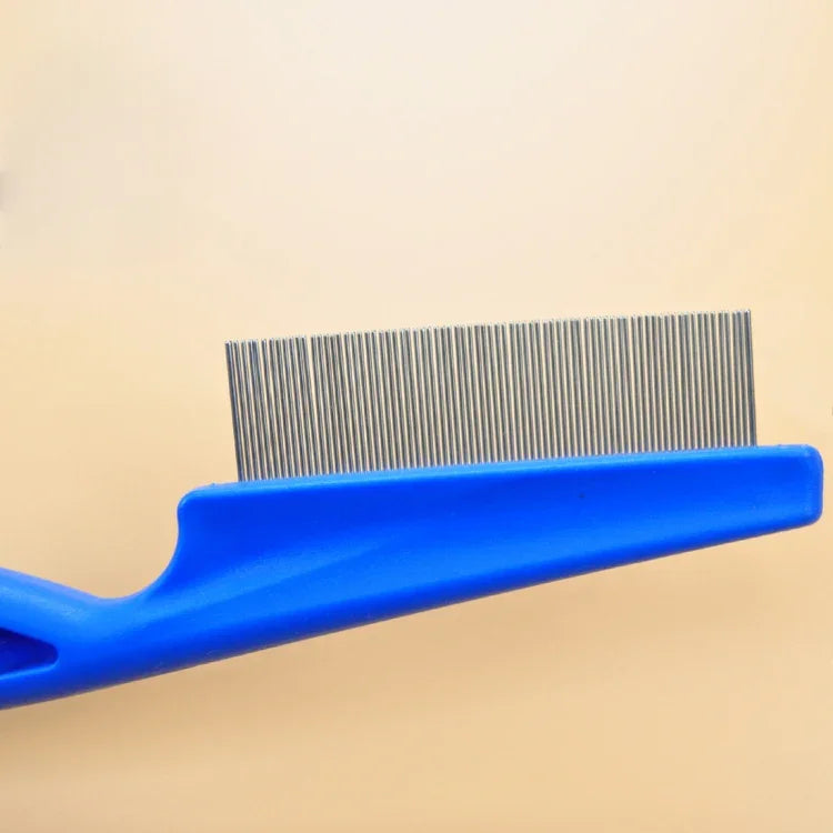 Conjunto de 5 Pentes para Gatos e Cães, Pentes de Aço Inoxidável com Dentes Finos para Remoção de Pulgas, Comprimento: 18,5cm, Comprimento: 18,5cm, Azul, Comprimento: 18,5cm, Branco