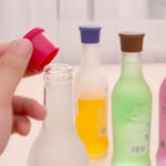 10 PCS Tampões para Garrafas de Vinho, Cerveja e Condimentos em Silicone Cor Doce, Entrega em Cor Aleatória, 10 PCS Cor Doce