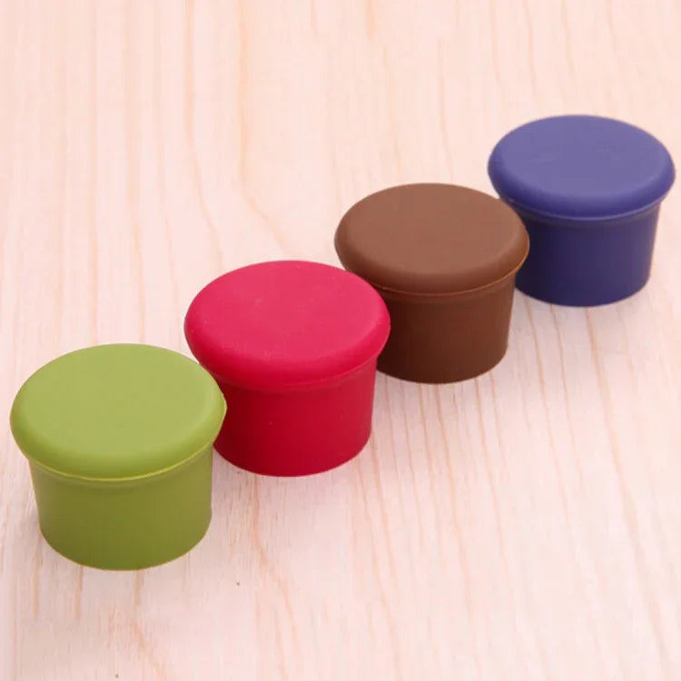 10 PCS Tampões para Garrafas de Vinho, Cerveja e Condimentos em Silicone Cor Doce, Entrega em Cor Aleatória, 10 PCS Cor Doce