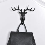 Gancho Decorativo Criativo em Forma de Cabeça de Veado Tridimensional Multifuncional para Casacos, Estilo Retro, Artesanato para Casa, Entrega de Estilo Aleatório