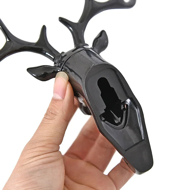 Gancho Decorativo Criativo em Forma de Cabeça de Veado Tridimensional Multifuncional para Casacos, Estilo Retro, Artesanato para Casa, Entrega de Estilo Aleatório