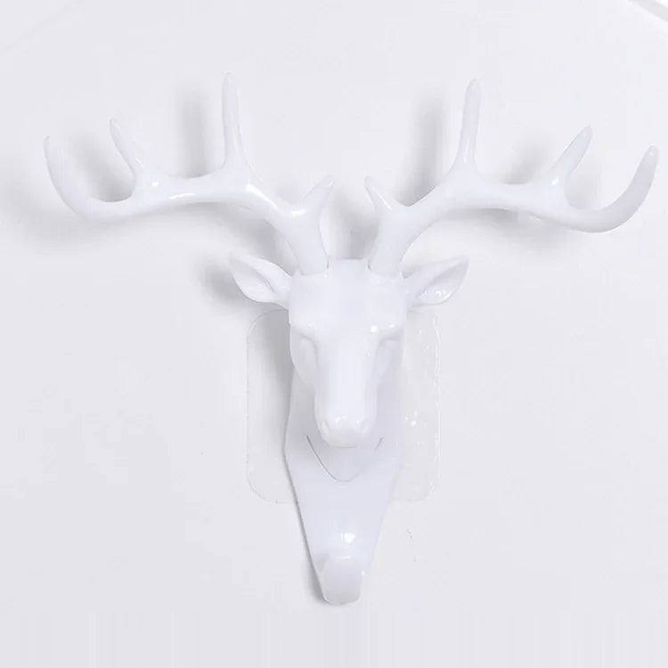 Gancho Decorativo Criativo em Forma de Cabeça de Veado Tridimensional Multifuncional para Casacos, Estilo Retro, Artesanato para Casa, Entrega de Estilo Aleatório