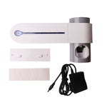 Dispensador Automático de Pasta de Dentes Esterilizador UV Ultravioleta para Escova de Dentes com Suporte de Armazenamento
