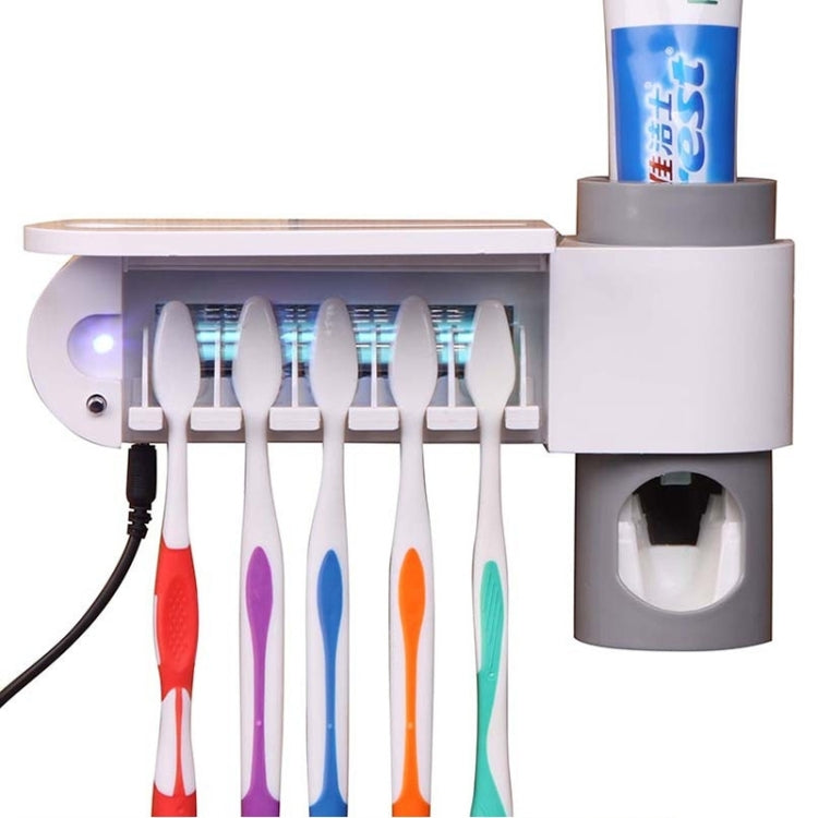 Dispensador Automático de Pasta de Dentes Esterilizador UV Ultravioleta para Escova de Dentes com Suporte de Armazenamento
