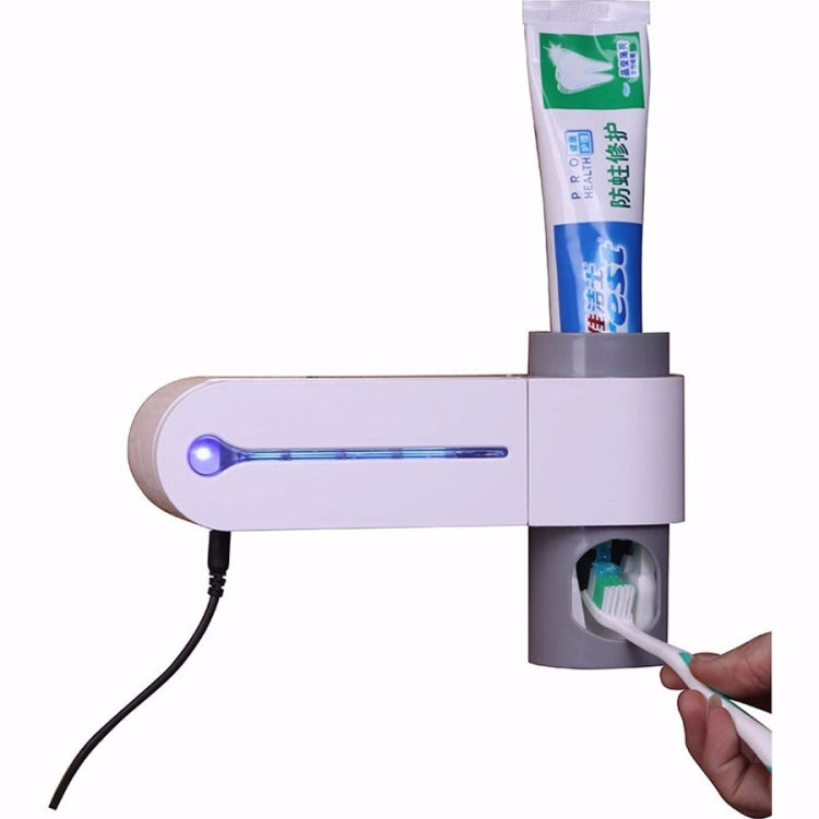 Dispensador Automático de Pasta de Dentes Esterilizador UV Ultravioleta para Escova de Dentes com Suporte de Armazenamento