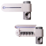 Dispensador Automático de Pasta de Dentes Esterilizador UV Ultravioleta para Escova de Dentes com Suporte de Armazenamento