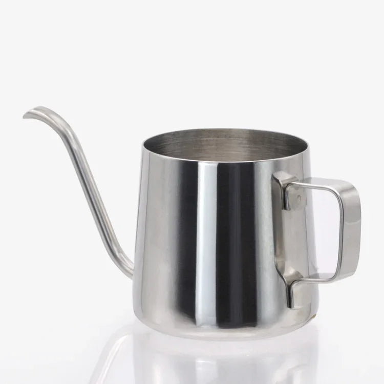 Cafeteira Manual com Bico Longo e Estreito em Aço Inoxidável 304 com Alça Suspensa, 250ML