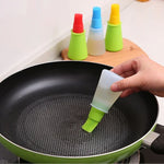 Pincel de Silicone para Óleo de Cozinha Escova para Grelha Garrafa de Óleo, Entrega em Cor Aleatória, 11.5x5cm