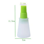 Pincel de Silicone para Óleo de Cozinha Escova para Grelha Garrafa de Óleo, Entrega em Cor Aleatória, 11.5x5cm