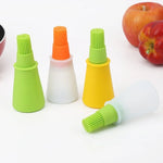 Pincel de Silicone para Óleo de Cozinha Escova para Grelha Garrafa de Óleo, Entrega em Cor Aleatória, 11.5x5cm