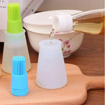 Pincel de Silicone para Óleo de Cozinha Escova para Grelha Garrafa de Óleo, Entrega em Cor Aleatória, 11.5x5cm