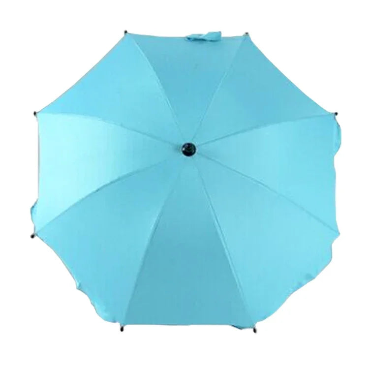 Guarda-chuva Ajustável Laciness para Carrinhos de Golfe, Carrinhos de Bebé e Cadeiras de Rodas para Proteção contra Chuva e Sol, Azul Celeste, Rosa