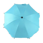 Guarda-chuva Ajustável Laciness para Carrinhos de Golfe, Carrinhos de Bebé e Cadeiras de Rodas para Proteção contra Chuva e Sol, Azul Celeste, Rosa