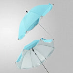 Guarda-chuva Ajustável Laciness para Carrinhos de Golfe, Carrinhos de Bebé e Cadeiras de Rodas para Proteção contra Chuva e Sol, Azul Celeste, Rosa