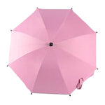 Guarda-chuva Ajustável Laciness para Carrinhos de Golfe, Carrinhos de Bebé e Cadeiras de Rodas para Proteção contra Chuva e Sol, Azul Celeste, Rosa
