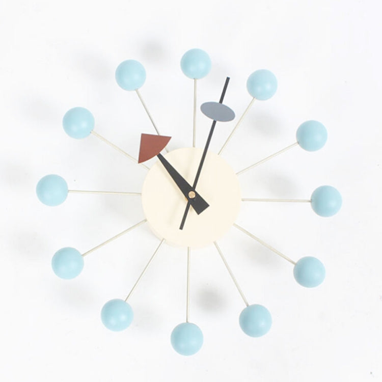Relógio de Parede Criativo com Bolas Circulares Minimalistas e Fundo Estiloso, Relógio de Decoração, Relógio Roda Gigante