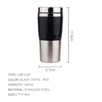 Caneca Dupla Isolada em Aço Inoxidável de 430ml para Uso em Carro, Garrafa de Água para Negócios