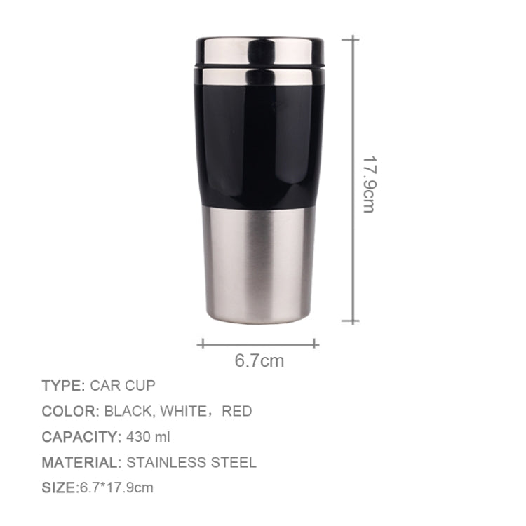 Caneca Dupla Isolada em Aço Inoxidável de 430ml para Uso em Carro, Garrafa de Água para Negócios