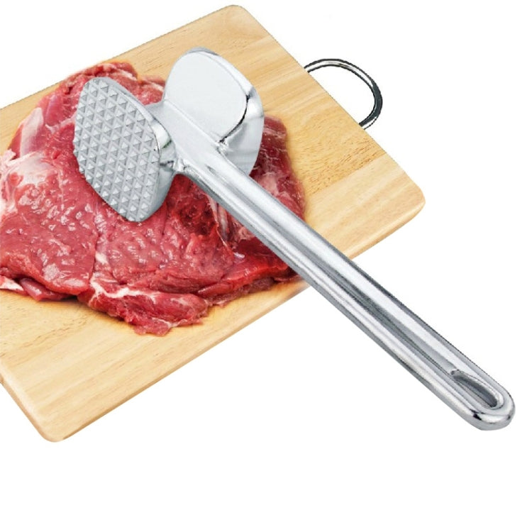 2 Martelos Amaciadores de Carne em Liga de Alumínio, Ferramentas de Cozinha para Bifes e Porco, Tamanho Médio: 5,0 x 22,5cm