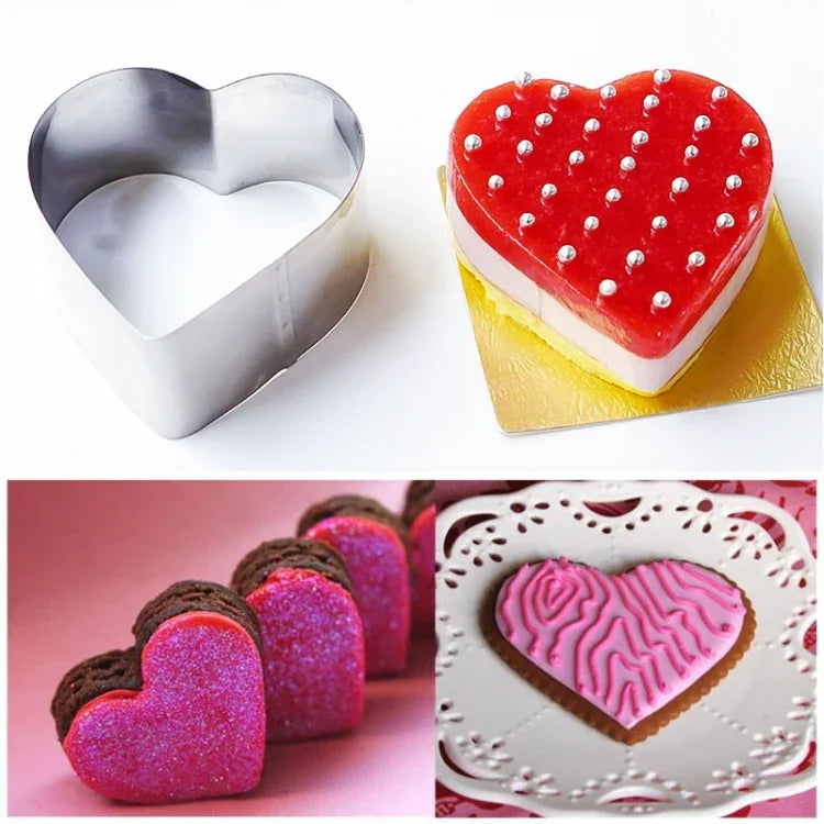 3 Conjuntos de Moldes de Biscoitos de Aço Inoxidável com Formato de Cartas de Poker, Espada e Coração, Cortador de Biscoitos para Bolo e Fondant