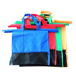 4 PCS / Conjunto de sacos para carrinho de supermercado em tecido não tecido, sacos de compras portáteis, sacos de compras
