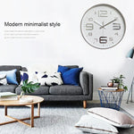 Relógio de Parede de Quartzo Simples Moderno Criativo Decorativo Redondo de 12 polegadas para Sala de Estar