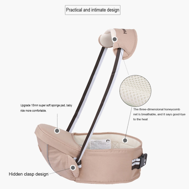 Porta-Bebés Ergonómico com Assento de Anca para Bebé com Faixa Reflectora para 0-3 Anos