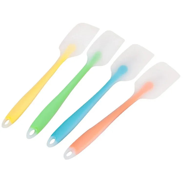 5 Peças de Ferramenta para Cozedura Espátula de Silicone para Creme Integrada Translúcida de Alta Resistência a Altas Temperaturas, Entrega de Cor Aleatória