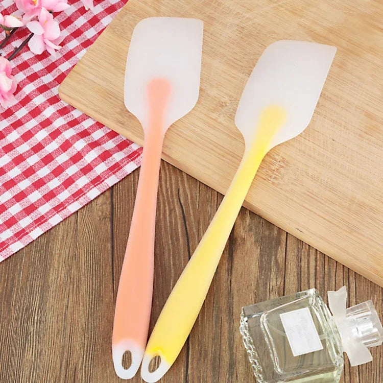 5 Peças de Ferramenta para Cozedura Espátula de Silicone para Creme Integrada Translúcida de Alta Resistência a Altas Temperaturas, Entrega de Cor Aleatória