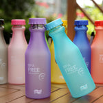 Garrafa Portátil de Refrigerante de Plástico à Prova de Fugas 550ml Simples para Estudantes, 550ml
