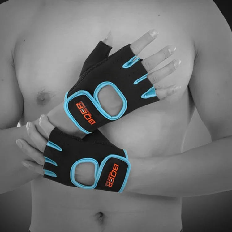 Luvas Unissexo de Meio Dedo para Exterior, Ciclismo, Antiderrapantes e Respiráveis, Luvas Desportivas, Tamanho: S, Palma: 16*12*3.0cm, Tamanho: S, Palma: 16*12*3.0cm