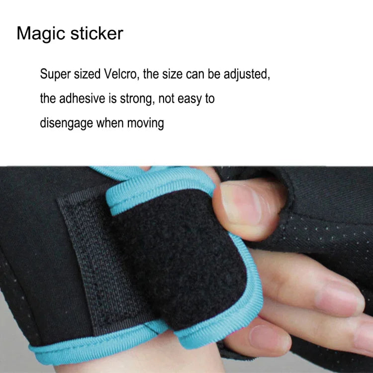 Luvas Unissexo de Meio Dedo para Exterior, Ciclismo, Antiderrapantes e Respiráveis, Luvas Desportivas, Tamanho: S, Palma: 16*12*3.0cm, Tamanho: S, Palma: 16*12*3.0cm