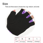 Luvas Unissexo de Meio Dedo para Exterior, Ciclismo, Antiderrapantes e Respiráveis, Luvas Desportivas, Tamanho: S, Palma: 16*12*3.0cm, Tamanho: S, Palma: 16*12*3.0cm