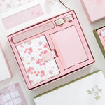 Caderno Criativo Veja Também O Sakura PU Manual, Conjunto de Caderno de Presente, Material Escolar e de Escritório, Entrega de Cor Aleatória, Manual em PU