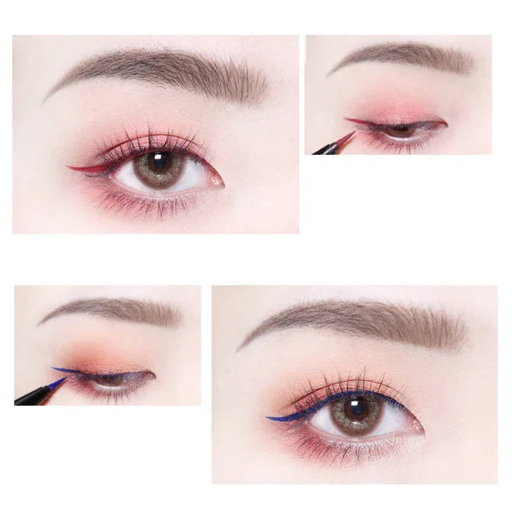 50 PCS Pincéis de Delineador, Pincéis de Maquilhagem para Olhos, Ferramentas de Estilo de Maquilhagem