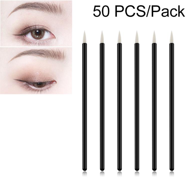 50 PCS Pincéis de Delineador, Pincéis de Maquilhagem para Olhos, Ferramentas de Estilo de Maquilhagem