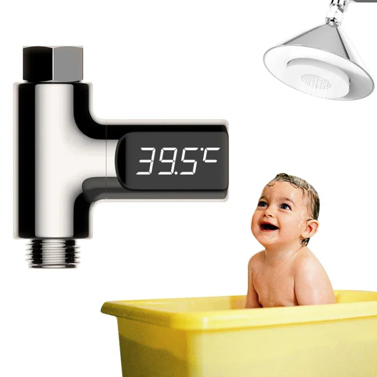 Termómetro passivo para água com visor LED rotativo 360 graus para banho de bebé BD-LS-01, Primeira geração