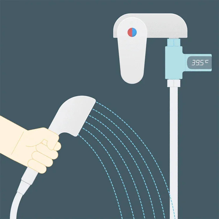 Termómetro passivo para água com visor LED rotativo 360 graus para banho de bebé BD-LS-01, Primeira geração