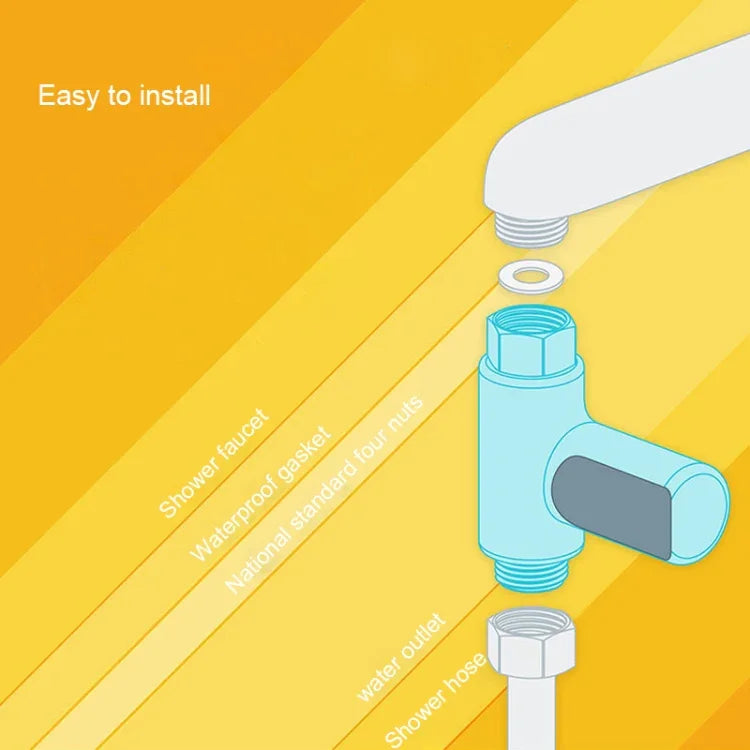 Termómetro passivo para água com visor LED rotativo 360 graus para banho de bebé BD-LS-01, Primeira geração