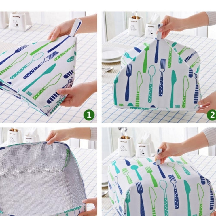 Capa Dobrável de Alumínio Espessado para Conservação de Alimentos, Tamanho: L (37 x 37 x 15cm), Tamanho: L Vermelho