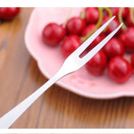 10 PCS Garfos para Fruta em Aço Inoxidável Criativos Pequenos Garfos para Fruta Ecológicos, 10 PCS Garfos para Fruta