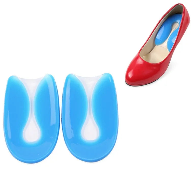 Palminha em Silicone em Forma de U para Calcanhar, Macia e Confortável com Absorção de Impactos, Tamanho: S(30-34)