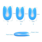 Palminha em Silicone em Forma de U para Calcanhar, Macia e Confortável com Absorção de Impactos, Tamanho: S(30-34)